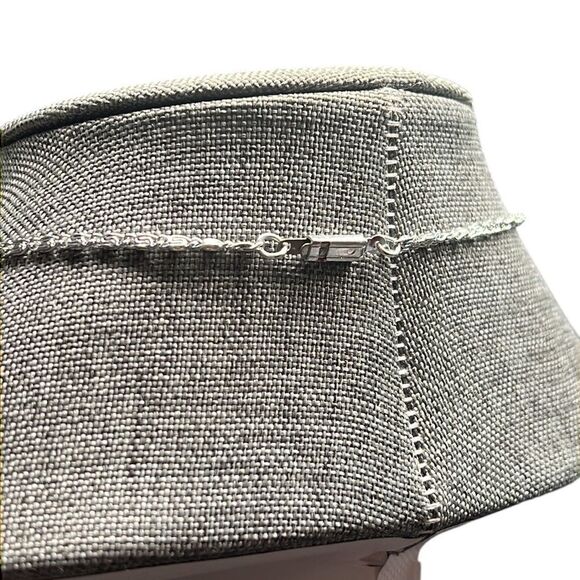 Cross Necklace Dangle Earring Set Vintage Art Glass Clear Blue Religious - Picture 5 of 7